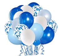 TOYANDONA 50 pièces Ballons de Confettis Latex Décorations de Fête Anniversaire et Mariage Ballons Joyeux pour Célébrations