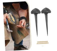 TOYANDONA 50 pièces Clous de pour Ferrure Clous de à Usage Facile pour Stabilité Renforcée des Sabots Accessoires de Fixation pour Soins des Sabots