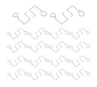 TOYANDONA 50 Pièces Crochets de Gouttière pour Luminaires Extérieurs, en | Balcons et Décorations de Fête, Structure Renforcée, Fixation sans Perçage, Finition Argenté