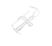 TOYANDONA 50 Pièces Cross Suncatcher DIY Kit Acrylic Cross Window Decor for Easter Sunday School and Home Religious Art Decoration