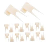 TOYANDONA 50 Pièces Hanging Bird Fruit Feeder Forks Plastic Skewers for Parrots Large Birds Cage Mounted Food Holder for Fresh Fruits Vegetables Treats