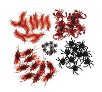 TOYANDONA 50 pièces Jouets Farceurs Insectes Réalistes Forme de Scorpion et Mille pour Décoration et Blagues Poisson