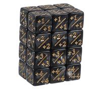 TOYANDONA 50 pièces Mathématiques avec Signes Addition et Soustraction Dés Acryliques Motif Noir Accessoires Éducatifs pour Jeux de Société et Fêtes Outil Apprentissage pour Garçon Fille
