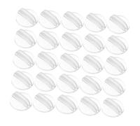TOYANDONA 50 Pièces Supports de Cartes Transparent pour Jeux de Société Bases Miniatures Claires pour Cartes de Visite et Numéros de Table Accessoires de Tableaux Ludiques