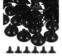 TOYANDONA 50 Pièces Ventouses pour Tuyaux Aquarium Clips de Fixation Noirs pour Tuyaux de Supports de Plastique Pince à Ventouse Colliers de Serrage pour Aquarium