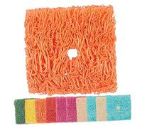 TOYANDONA 50pièces Jouets à Mâcher Luffa pour Hamsters Cochons Carrés Petits Animaux Aide à Grincer des Dents Réduit Stress pour Suspension
