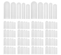 TOYANDONA 50pièces Protections de Fermeture Éclair Silicone Résistantes Chaleur Couvre-zip Anti-bruit et Anti-rayures pour Sèche-linge et Machine à Laver Protection Vêtements Vibrations