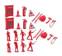 TOYANDONA 5ensembles Jeu De Simulation De Pompier De Figurines Miniatures Et Modèles Extincteurs pour Jeux De Rôle Maison De Poupée Et Activités De Team Building
