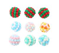 TOYANDONA 5pièces Balles à Pompon pour Chat Peluche Jou Suivi Griffonnage S Couleur Aléatoire