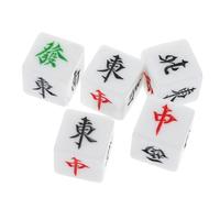 TOYANDONA 5pièces Dés Jong Décoratifs Direction Sud-est Nord-Ouest Est Accessoires De Jeu pour Maison Et Fêtes