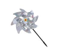 TOYANDONA 5pièces Lot Moulins à Vent Réfléchissants Argentés Branches Anti-Oiseaux PVC Et Pet pour Jardin Dissuasion Visuelle Colorée sans Danger pour Animaux