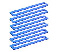 TOYANDONA 6 Bandes de Lecture Guidée Bleu en Acrylique Léger pour Dyslexie, Outil de Superposition de Lecture pour Livres et Supports Éducatifs en Classe ou Bibliothèque, Pack de 6