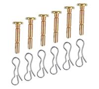 TOYANDONA 6 Ensembles Jeu de Goupilles de Cisaillement de Remplacement pour Souffleuses à Accessoires Métalliques pour Déneigement Faciles à Installer à Utiliser