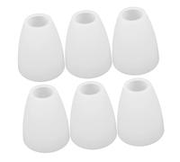 TOYANDONA 6 pièces Abat-jour Plat Plastique Élégant pour Lampe de Table Lustre Veilleuse et Lampe de Camping Design Minimaliste et Polyvalent pour Décoration Intérieure