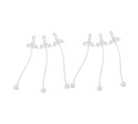 TOYANDONA 6 Pièces Accessoires En Paille Pour Biberon Couvercle De Climatisation Cache-poussière Paille Enfant En Bas Âge Billard Aérateur Billard De Table Répandre Gel De Silice Transparent