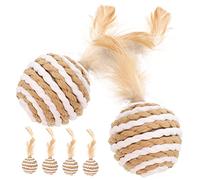 TOYANDONA 6 Pièces Amusants Plume pour Stimulez Instinct de Chasse Gardez Votre Chat Couleur Aléatoire