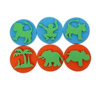 TOYANDONA 6 pièces Animaux Eva pour Garçon Fille Lot de de Dessin Motif Outils Éducatifs Précoces pour Projets Créatifs et Activités Familiales