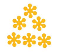 TOYANDONA 6 Pièces Autocollants Antidérapants Autocollant Fleur Antidérapant Pour Sol De Autocollants De Bande Antidérapante Pour Demain Yellow