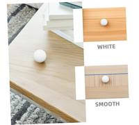 TOYANDONA 6 pièces Balles de Football de Table Blanches Plastique Silencieuses Accessoires de Remplacement Compatibles pour Foot Intérieur et Extérieur