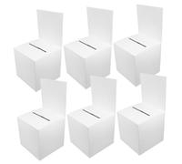 TOYANDONA 6 pièces Boîte à Tirage Multifonction pour Collecte Dons et Votes Rangement Sécurisé pour Fêtes Réunions et Événements