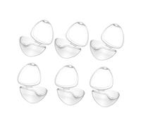 TOYANDONA 6 pièces Boîte de Rangement Transparente pour Sucette Étui Portable Protection Antisalissure Facile à Nettoyer Transporter Adaptée Aux Sorties