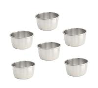TOYANDONA 6 pièces Bols Acier Inoxydable pour Sauce et Assaisonnement Bols Ronds pour Trempage Soja et Tapas Polyvalents pour Apéritifs et Condiments