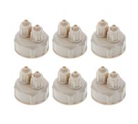 TOYANDONA 6 Pièces Bouchons à Vis Rapides pour Réacteur Co2 DIY, Abs, Lot | Assemblage Simple, Étanchéité Fiable, pour Bouteille de Boisson et Installation Co2 DIY