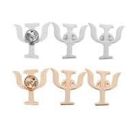 TOYANDONA 6 pièces Broches Psychologie Vintage Alliage Badges Épingles pour Revers Sacs et Chapeaux Accessoires Déco pour Femmes Docteurs et Infirmières Or et Argent