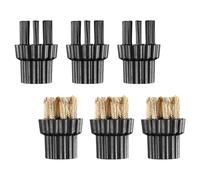 TOYANDONA 6 Pièces Brosses pour Nettoyeur Vapeur Domestique Accessoires de Rechange pour Mops et Outils de Nettoyage Compactes et Efficaces pour Décontamination