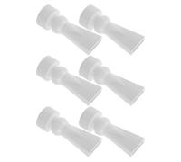 TOYANDONA 6 Pièces Buse de Sortie à Bec de Canard pour Aquarium Blanc en Pc, Diamètre Intérieur 20mm, Installation Facile, Prévention des Débordements, Adaptée aux Aquariums et Poissons