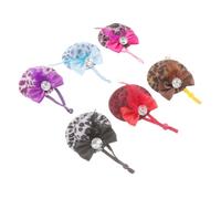 TOYANDONA 6 Pièces Chapeau pour Animaux De Compagnie Animal De Compagnie Haut Rose pour Groupe Casquettes De Chat Bonjour Mini Chapeau Haut De Forme Chat en Tissu Couleur Aléatoire