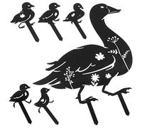 TOYANDONA 6 Pièces Décoration de Jardin de Piquets de Cour de Canard pour Décor Extérieur Accessoires de Jardin Adorables Colorés pour Aménager Votre