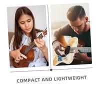 TOYANDONA 6 Pièces Glass Guitar Slide Rings For Electric Acoustic Guitars Lightweight Transparent Finger Sliders For Blues Jazz Country Music Performance