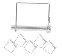 TOYANDONA 6 pièces Goupilles de Verrouillage Carrées Robustes pour Remorques Agricoles et Pelouses Pin de Blocage D Arbre Facile à Installer pour Tracteurs et Jardins