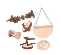 TOYANDONA 6 Pièces Jouets en Bois pour Animaux De Compagnie pour Chien Jouets à Mâcher pour Animaux De Compagnie Petit Animal De Compagnie Chiot Jouer Chiens