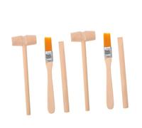 TOYANDONA 6 Pièces Kit de Fouilles Archéologiques Garçon Fille Outils Bois Marteaux Brosse Éducatif Dinosaur Fossile Excavation Stem pour Garçons et Filles