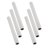 TOYANDONA 6 Pièces Kit de Tubes Réparation Alliage Aluminium pour Arceaux de Tente Connecteur Solide et pour Réparation Rapide de Poteaux de Tente et Auvent Compatible avec et Cabane