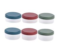 TOYANDONA 6 pièces Lot de Boîtes à Sauce Hermétiques Empilables avec Couvercles Étanches Contenants Réutilisables pour Préparation Repas Stockage Alimentaire Compatibles Congélateur pour