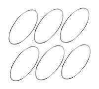 TOYANDONA 6 pièces Lot de Bracelets Fins Argent Vieilli pour Femmes Bagues Rondes Simples et Élégantes Style Minimaliste Polyvalent pour Toutes Occasions