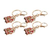 TOYANDONA 6 Pièces Lot de Porte-clés Extincteurs Mini Alliage Pendentifs Thème Pompier Décorations pour Sacs Porte-clés Camion de Pompier Accessoires Polyvalents pour Fête et Usage Quotidien