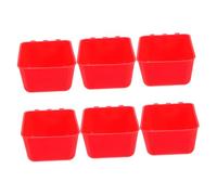 TOYANDONA 6 Pièces Lot de Suspendus pour Animaux Petits Oiseaux Mangeoire Eau Facile à Installer et Retirer