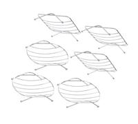 TOYANDONA 6 pièces Lot Porte-savons INOX Auto-égouttant Supports Drainants pour Savon Design Ventilé pour Salle de Bain et Cuisine Séchage Rapide et Rangement Pratique