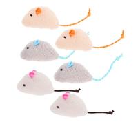 TOYANDONA 6 pièces Lot Souris Peluche pour Chat Simulation Réaliste Peluche Douce Stress Adapté à Tous