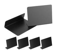 TOYANDONA 6 Pièces Marque-places Mise en Place Table en Pvc Noir, Mini Tableau Noir Réutilisable au Design Multifonctionnel, pour Dîners en Famille et Buffet