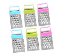 TOYANDONA 6 pièces Mini Râpe à Fromage Inox Multifonction Râpe Carrée Faces pour Légumes Fruits et Citron Coupe-légumes Sécurisé et Outils de Cuisine Compacts Colorés