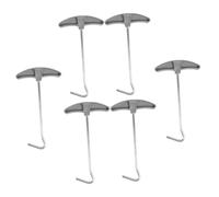TOYANDONA 6 Pièces Outils de Camping Extracteur de Piquets de Crochets pour Piquets Accessoires de Portable pour Activités Extérieures