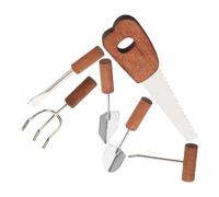 TOYANDONA 6 Pièces Outils de Jardin pour Maison de Pelle Râteau Scie et Accessoires pour Décoration de Scène Extérieure