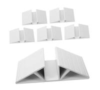 TOYANDONA 6 Pièces Pet Gate Support Feet with Triangular Reinforcement Groove for Gates and Indoor Fence Attachment Flexible Adjustment for Doorways and Stairs