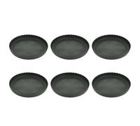 TOYANDONA 6 Pièces Plateaux Ronds pour Pots de Fleurs Lot de Soucoupes Plastique Vert Bases pour Jardinière et Bonsai pour Intérieur et Extérieur