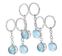 TOYANDONA 6 Pièces Porte-clés Globe Invité Garçon Globe Porte-clés En Vrac Enfant Porte-clés Charme Remercier Fabricant Faveurs De Fête Accessoire Mariage Alliage De Zinc
